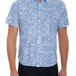 Robert Graham Arctic Short-Sleeved Knit Shirt For Men