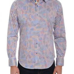 Robert Graham Merrimack Foulard-Print Long-Sleeve Shirt For Men