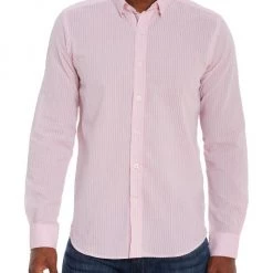 Robert Graham Keswick Tailored-Fit Seersucker Long-Sleeve Woven Shirt For Men Blue -Outlet Robert Graham Store unnamed file 1042