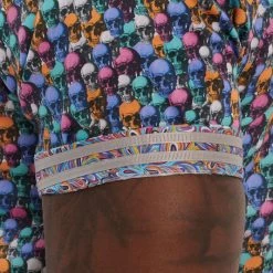 Robert Graham Dead Ahead Skull-Print Short-Sleeve Shirt For Men -Outlet Robert Graham Store unnamed file 1047