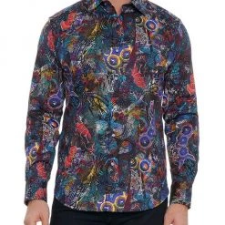 Robert Graham Mixed Print Cotton Sport Shirt For Men 12 Robert Graham Mixed Print Cotton Sport Shirt For Men -Outlet Robert Graham Store unnamed file 106