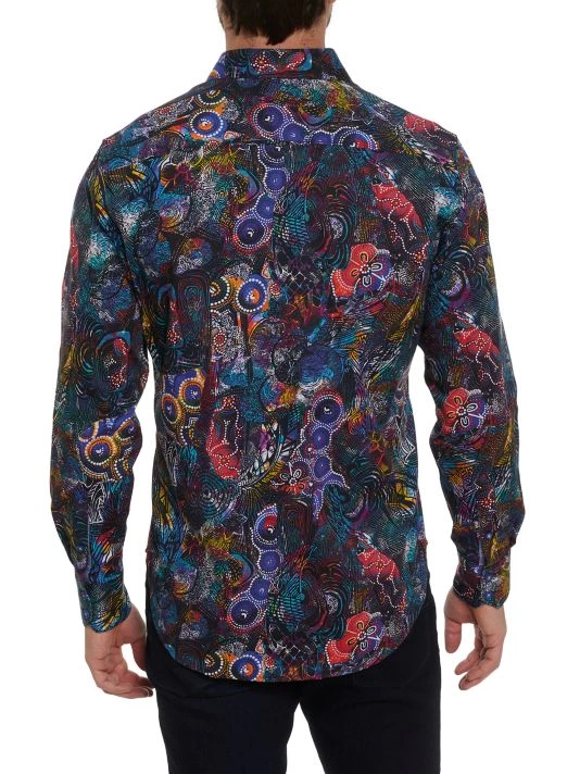 Robert Graham Mixed Print Cotton Sport Shirt For Men 6 Robert Graham Mixed Print Cotton Sport Shirt For Men - Image 4