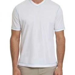 Robert Graham Maxfield V-Neck Tee For Men White -Outlet Robert Graham Store unnamed file 1081
