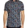 Robert Graham Jasper Tailored-Fit Skeleton Print Sport Shirt For Men -Outlet Robert Graham Store unnamed file 1085