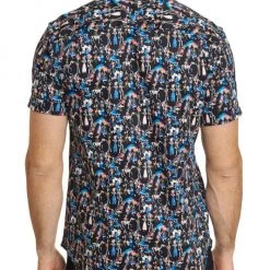 Robert Graham Jasper Tailored-Fit Skeleton Print Sport Shirt For Men -Outlet Robert Graham Store unnamed file 1088