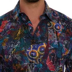 Robert Graham Mixed Print Cotton Sport Shirt For Men 14 Robert Graham Mixed Print Cotton Sport Shirt For Men -Outlet Robert Graham Store unnamed file 110