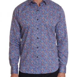 Robert Graham Holloway Tailored-Fit Printed Shirt For Men -Outlet Robert Graham Store unnamed file 1103