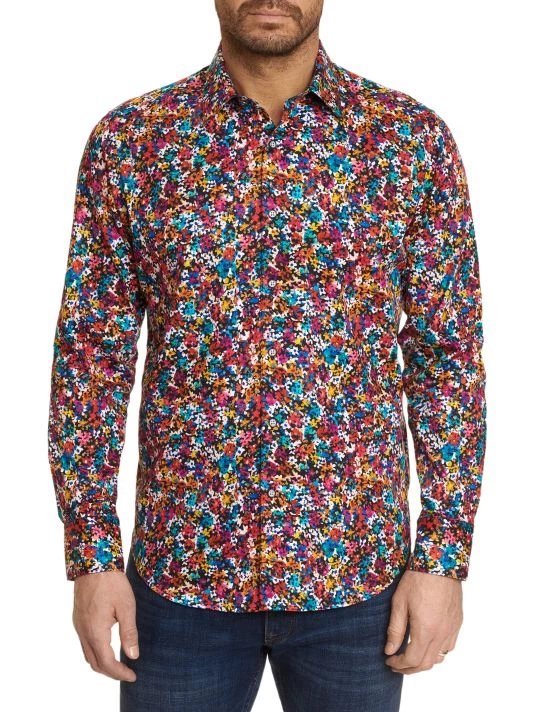 Robert Graham Angelo Classic-Fit Floral Sport Shirt For Men 5 Robert Graham Angelo Classic-Fit Floral Sport Shirt For Men - Image 3