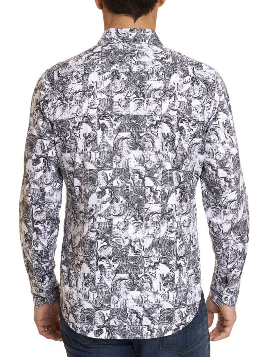 Robert Graham Pushing Paint Classic-Fit Printed Shirt For Men 6 Robert Graham Pushing Paint Classic-Fit Printed Shirt For Men - Image 4