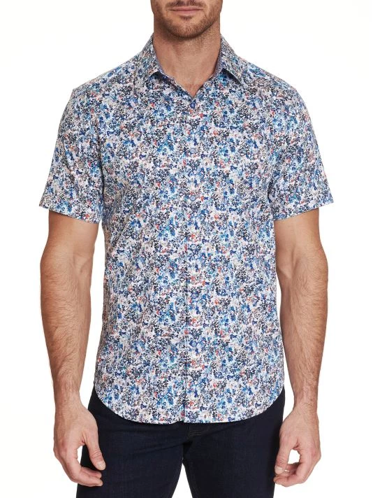 Robert Graham Pershing Classic-Fit Short-Sleeve Printed Sport Shirt For Men 3 Robert Graham Pershing Classic-Fit Short-Sleeve Printed Sport Shirt For Men