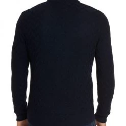 Robert Graham The Vasa Quarter-Zip Mockneck Sweater For Men Navy -Outlet Robert Graham Store unnamed file 1139
