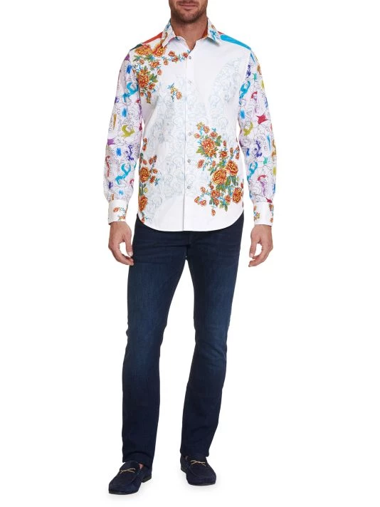 Robert Graham Art Of Murro Floral-Print Sport Shirt For Men 4 Robert Graham Art Of Murro Floral-Print Sport Shirt For Men - Image 2