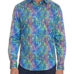 Robert Graham Temple Multicolor Paisley Shirt For Men