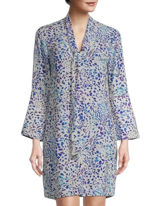 Robert Graham Brenna Animal Print Shirtdress 5 Robert Graham Brenna Animal Print Shirtdress - Image 3
