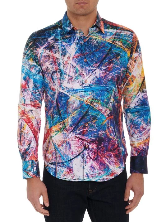 Robert Graham Erosion Long-Sleeve Woven Shirt For Men 3 Robert Graham Erosion Long-Sleeve Woven Shirt For Men
