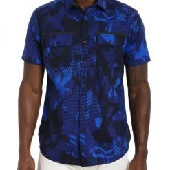 Robert Graham Bootlegger Woven Button-Up Shirt For Men Teal -Outlet Robert Graham Store unnamed file 1326