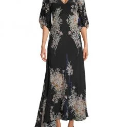 Robert Graham Leah Silk Maxi Dress