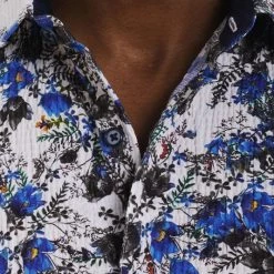 Robert Graham Feeling Blue Short-Sleeve Woven Shirt For Men -Outlet Robert Graham Store unnamed file 1342