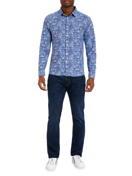 Robert Graham Fillmore Knit Button-Up Shirt For Men 4 Robert Graham Fillmore Knit Button-Up Shirt For Men - Image 2