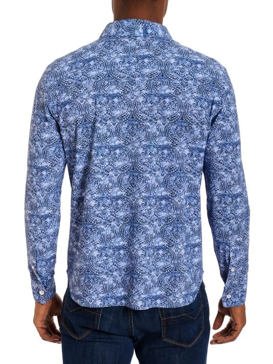 Robert Graham Fillmore Knit Button-Up Shirt For Men 5 Robert Graham Fillmore Knit Button-Up Shirt For Men - Image 3