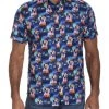 Robert Graham Fryeburg Paintbrush Print Polo Shirt For Men