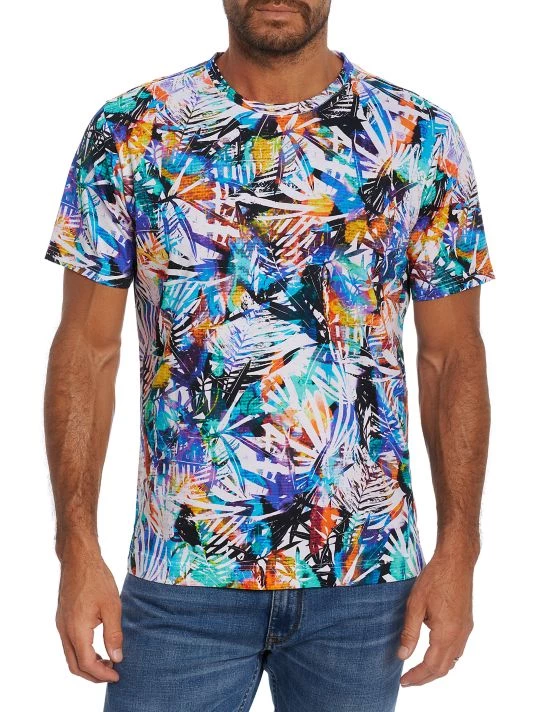Robert Graham Daintree Short-Sleeve Knit T-Shirt For Men 3 Robert Graham Daintree Short-Sleeve Knit T-Shirt For Men