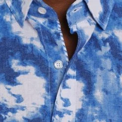 Robert Graham Blue Hill Woven Linen Button-Up For Men -Outlet Robert Graham Store unnamed file 1379