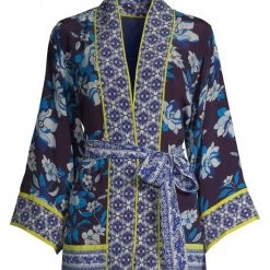 Robert Graham Autumn Floral Kimono Tunic