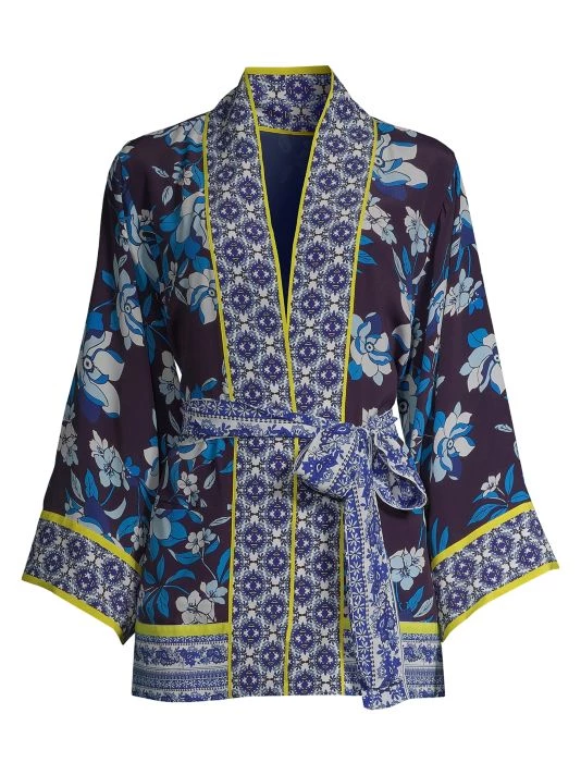 Robert Graham Autumn Floral Kimono Tunic 3 Robert Graham Autumn Floral Kimono Tunic