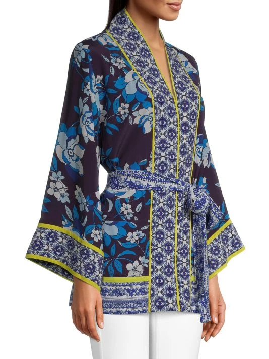 Robert Graham Autumn Floral Kimono Tunic 6 Robert Graham Autumn Floral Kimono Tunic - Image 4