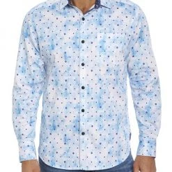 Robert Graham Cuttlefish Long-Sleeved Woven Shirt For Men