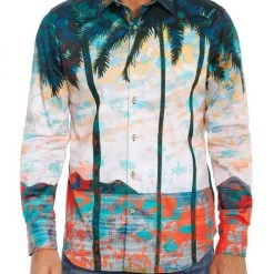 Outlet Robert Graham Store 8 Robert Graham Abstract Tropical Print Woven Shirt For Men