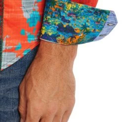 Robert Graham Abstract Tropical Print Woven Shirt For Men -Outlet Robert Graham Store unnamed file 1417
