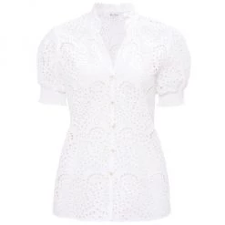 Robert Graham Mila Cotton Eyelet Blouse