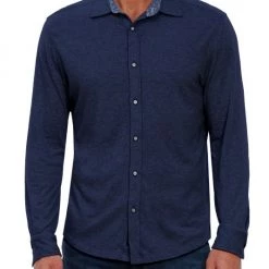 Robert Graham Jersey Button-Up Sport Shirt For Men