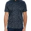 Robert Graham Burbank Short-Sleeve Shirt For Men Navy