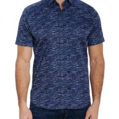Robert Graham Burbank Short-Sleeve Shirt For Men Navy -Outlet Robert Graham Store unnamed file 1496