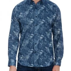 Robert Graham Ferndale Cotton Twill Woven Long-Sleeve Shirt For Men