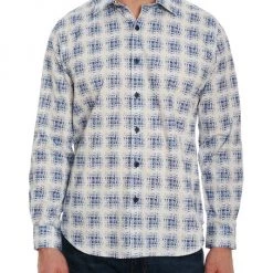 Robert Graham Blurred Check-Print Shirt For Men