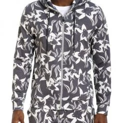 Robert Graham Bermuda Grass Knit Zip-Up Hoodie For Men