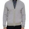 Robert Graham Zip-Up Cotton Sweater For Men Grey -Outlet Robert Graham Store unnamed file 183