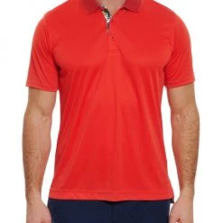 Robert Graham Pique Knit Polo For Men Aqua -Outlet Robert Graham Store unnamed file 208