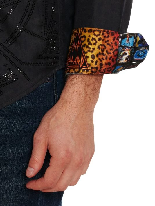 Robert Graham X Def Leppard Classic-Fit Beaded Shirt For Men 7 Robert Graham X Def Leppard Classic-Fit Beaded Shirt For Men - Image 5