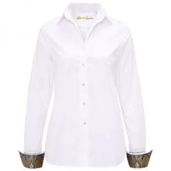 Robert Graham Priscilla Silk-Blend Shirt White