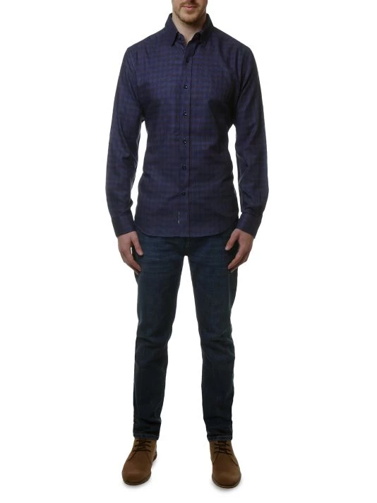 Robert Graham Axel Sport Shirt For Men Burgundy 4 Robert Graham Axel Sport Shirt For Men Burgundy - Image 2