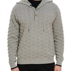 Robert Graham Bendigo Henley Hooded Sweater For Men