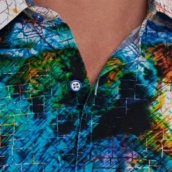 Robert Graham Watercolor Grid Sport Shirt For Men -Outlet Robert Graham Store unnamed file 267