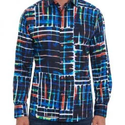 Outlet Robert Graham Store 36 Robert Graham The Tate Watercolor Plaid Shirt For Men