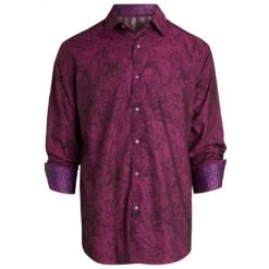 Robert Graham Andretti Classic-Fit Paisley Print Sport Shirt For Men Navy -Outlet Robert Graham Store unnamed file 3