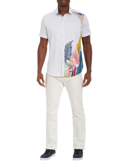 Robert Graham Coastal Venture Embroidered Classic-Fit Short-Sleeve Woven Shirt For Men 4 Robert Graham Coastal Venture Embroidered Classic-Fit Short-Sleeve Woven Shirt For Men - Image 2